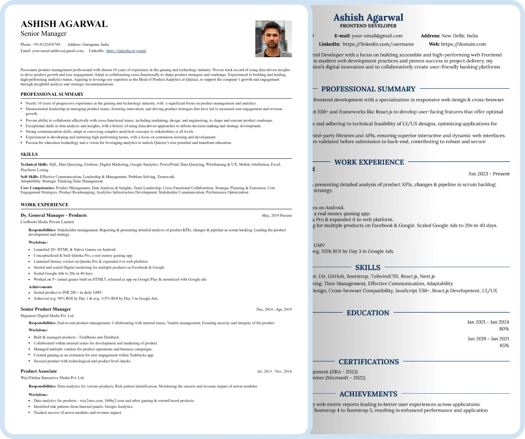 Modern Resume Templates That Make You Stand Out